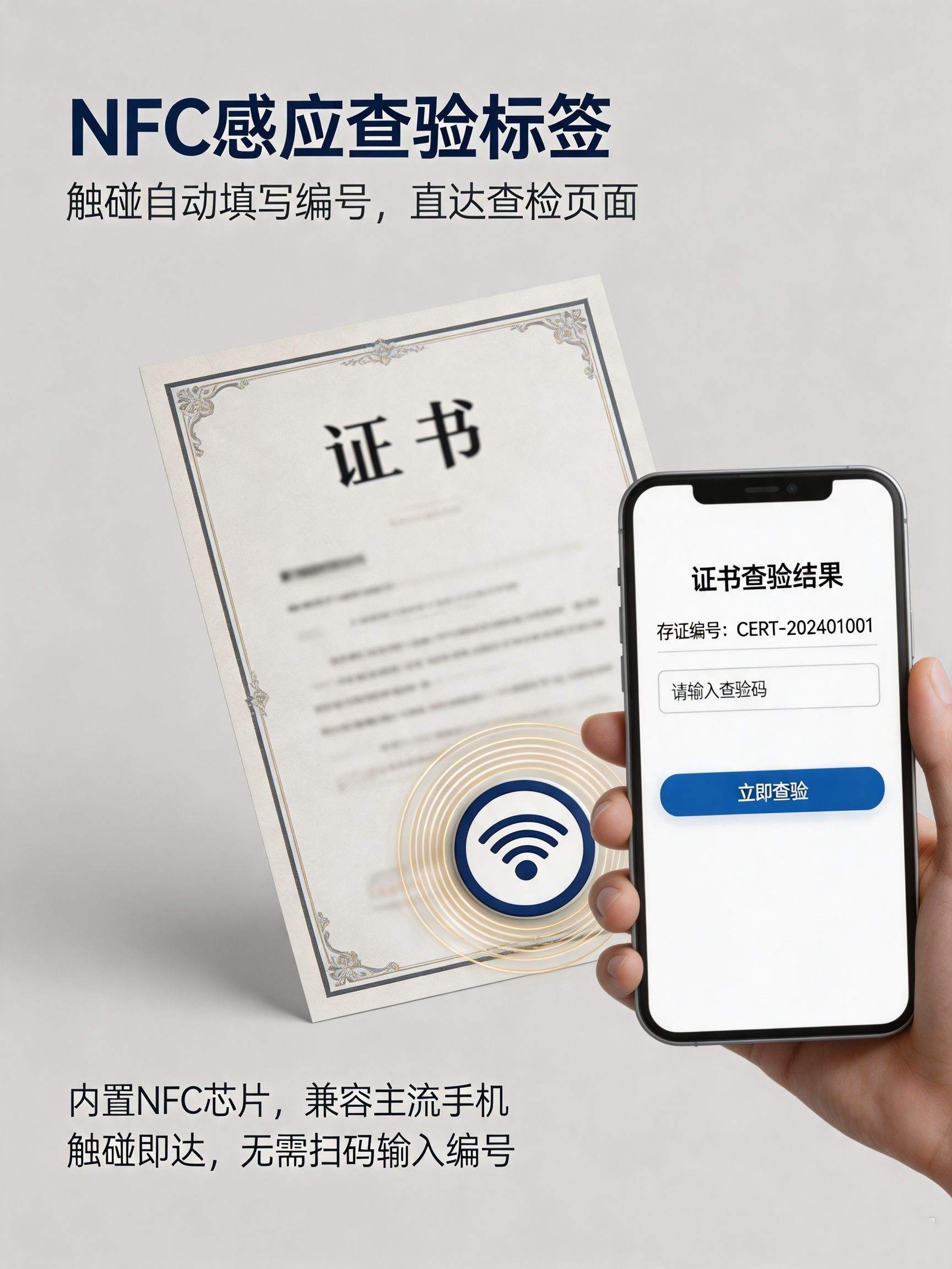 NFC感应查验标签服务
